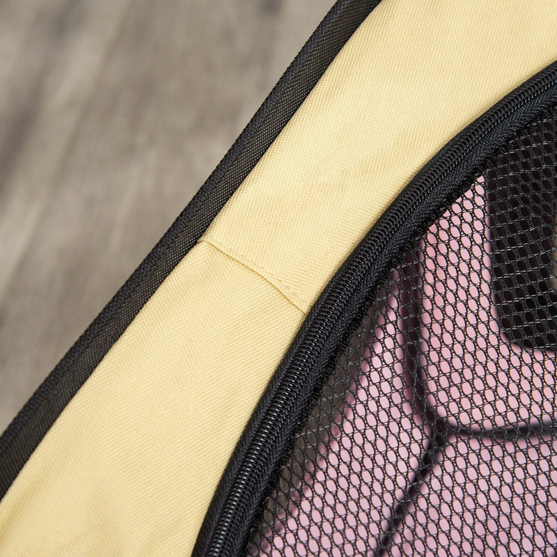 Fabric Pet Playpen for Small Animals, Pink, L37xH37xD90cm