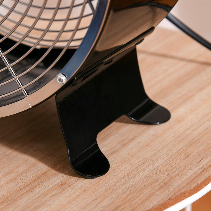 Black 26cm 2-Speed Electric Desk Fan