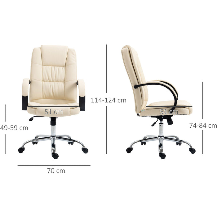 High Back Executive Chair Beige