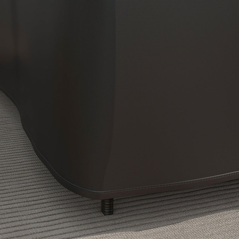 L Shaped Sofa Cover 250x250cm, Black