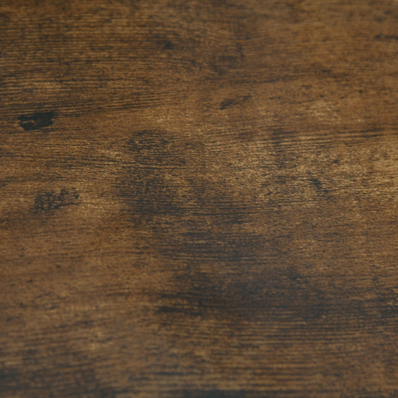 Industrial Bookcase, Free Standing, Rustic Brown