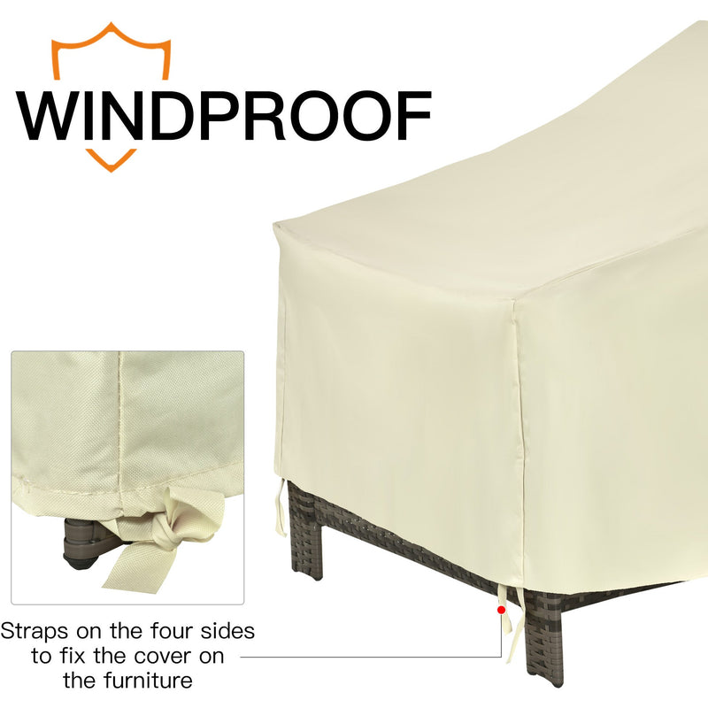 Waterproof Cover For Garden Chairs, 68 x 87 x 44-77cm