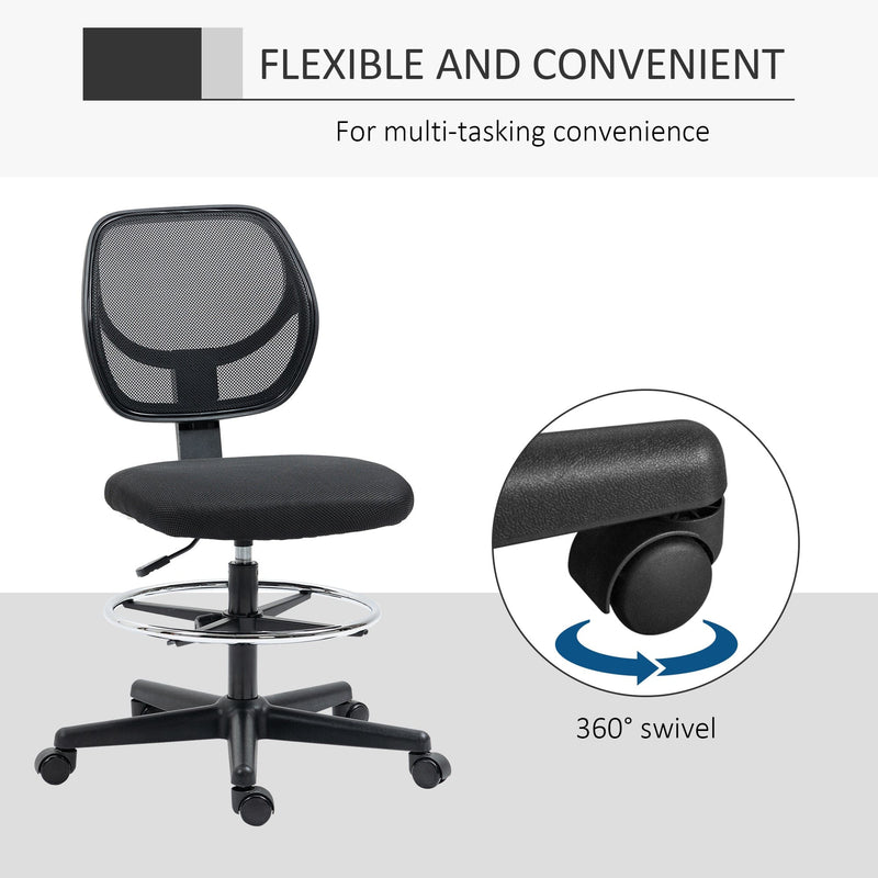 Mesh Standing Desk Chair Black