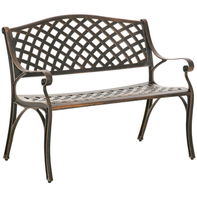 Cast Aluminium Bench Outsunny