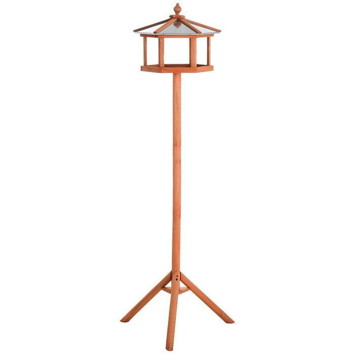 Wooden Bird Feeding Station for Garden, Patio, Balcony