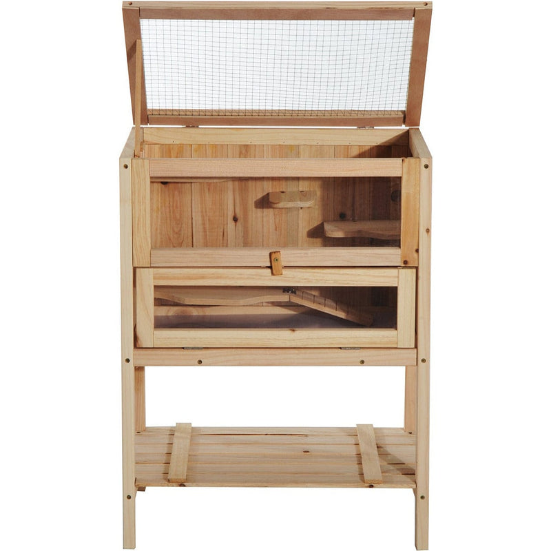 3-Tier Wooden Hamster Cage