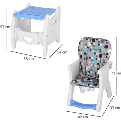 HDPE 3-in-1 Baby Booster High Chair Homcom