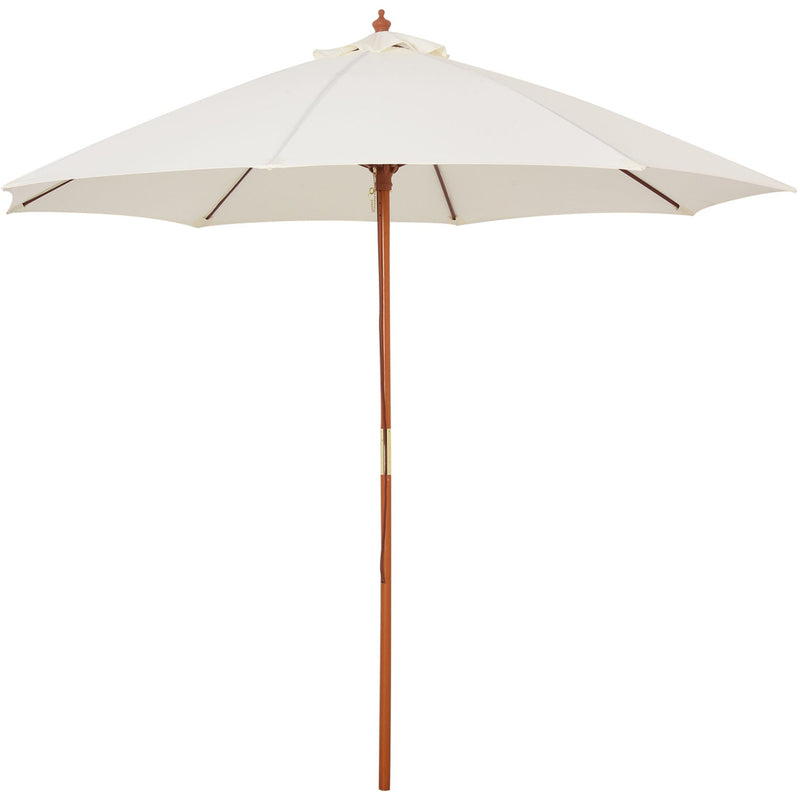 2.5m Wooden Garden Parasol - Top Vent