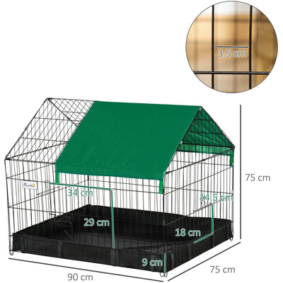 Guinea Pig Cage, No Leaking Bottom Pawhut
