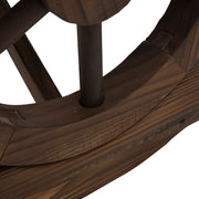 Wagon Wheel Bench Outsunny