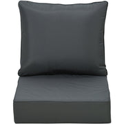Thick Chair Cushions Outdoor - Charcoal Outsunny