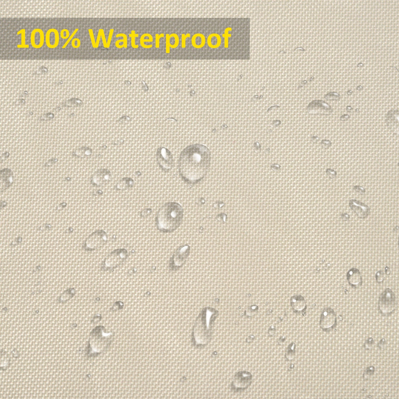 Waterproof Garden Sofa Cover, 600D Oxford Cloth, Beige