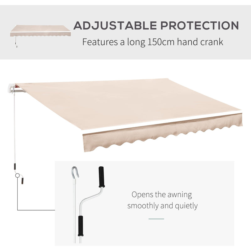 Retractable Awning For House, 3.5M x 2.5M
