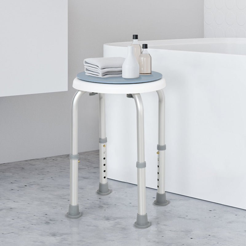 360° Swivel Bath Stool With Adjustable Height