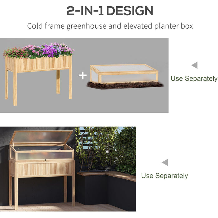 Raised Cold Frame Greenhouse