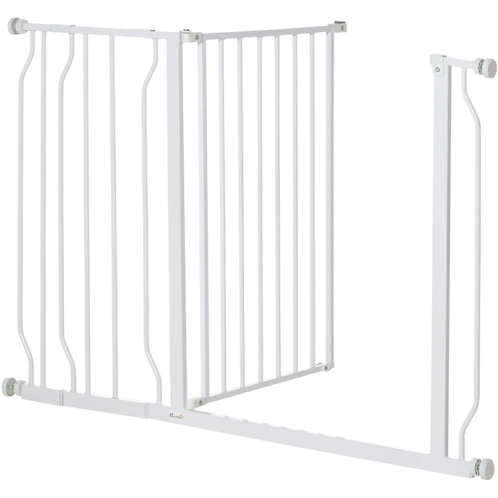 75-115cm  Wide Pet  Safety Gate - White