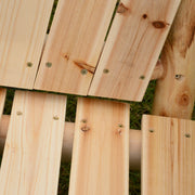 2 Seater Wooden Garden Swing Chair Outsunny