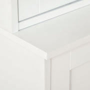 Kitchen Display Cabinet With Glass Doors, White Homcom