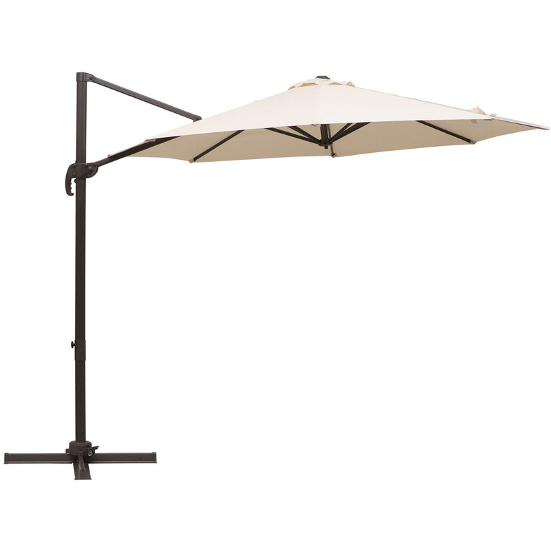 Roma 3m Cantilever Parasol with 360° Rotation