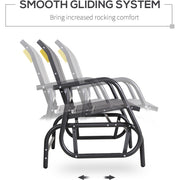 Outdoor Glider Bench, 2 Seater Outsunny
