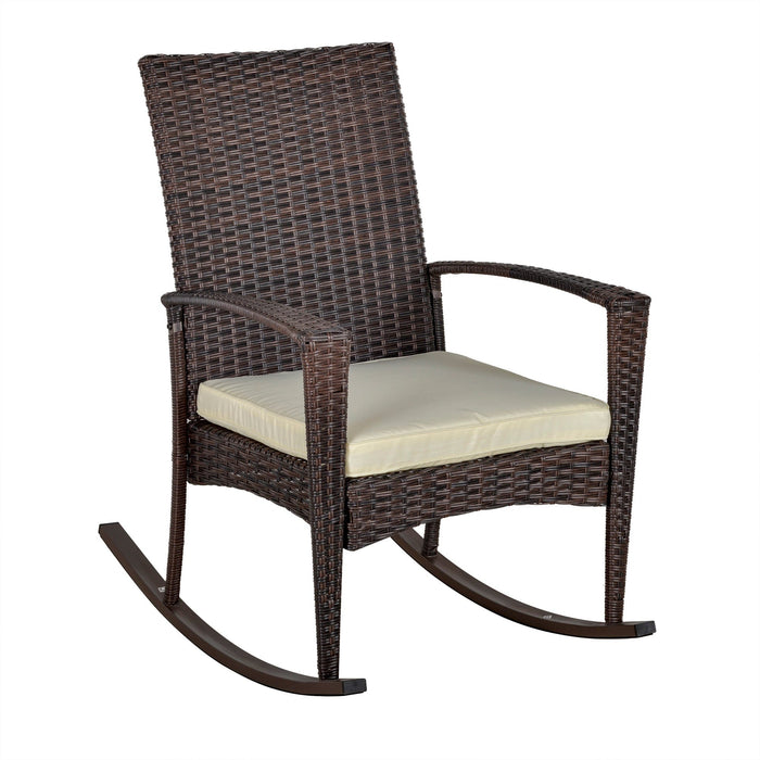 Outdoor Rocking Chair With Cushions