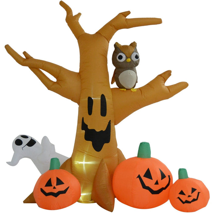 Spooky Blow Up Halloween Pumpkin Tree