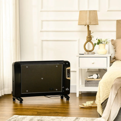 Portable Heater With Thermostat Homcom