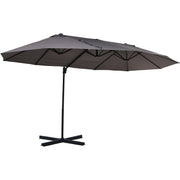 Large Cantilever Umbrella With Cross Base Outsunny