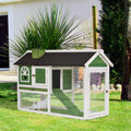 Wooden Rabbit House Pawhut
