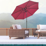 3m Tilting Garden Parasol with Crank Handle Outsunny
