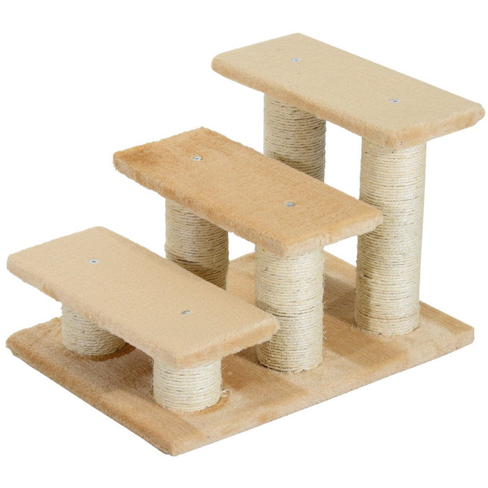 Cream Portable Pet Steps for Small Animals