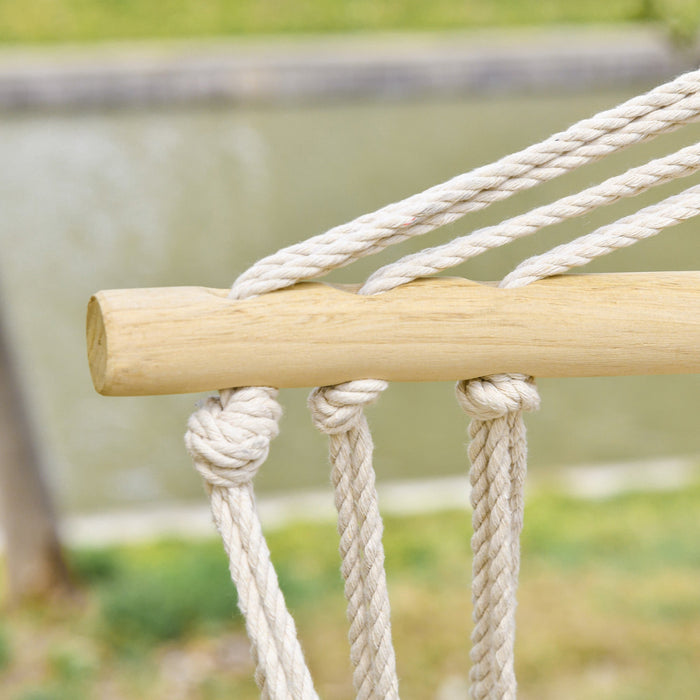 Hammock Chair, Thick Rope Frame, Stylish Multicolour Stripes