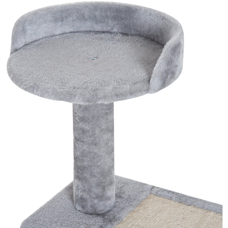 Grey Cat Tree, Sisal Scratch Scratching Post