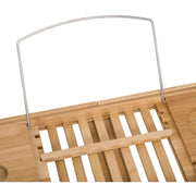 Extendable Bamboo Bath Caddy, 75-109L x 23.5W cm Homcom