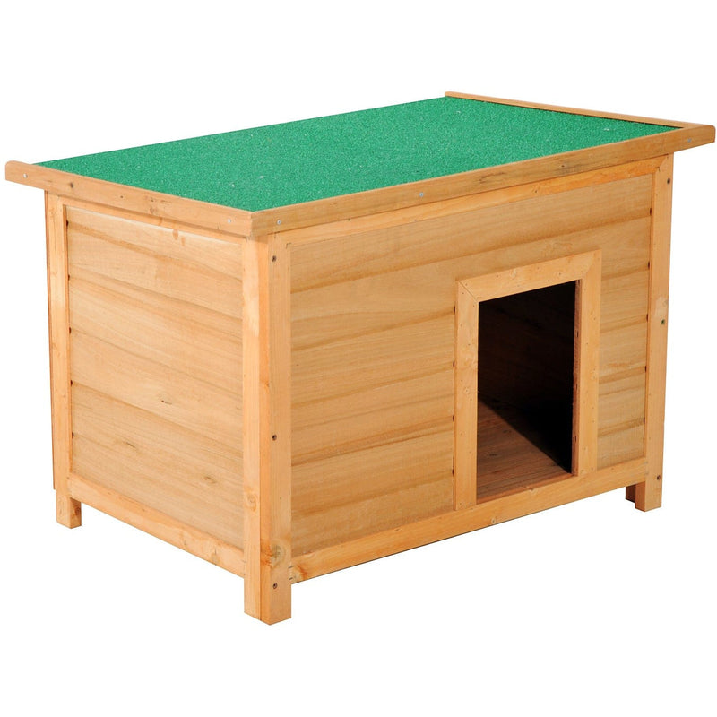 Elevated Outdoor Wooden Dog Kennel, 85cm