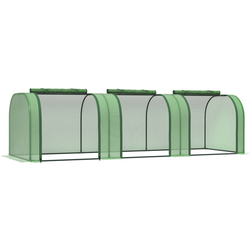 Small Tunnel Greenhouse, 295 x 100 x 80cm, Green