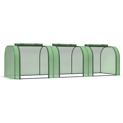 Small Tunnel Greenhouse, 295 x 100 x 80cm, Green Outsunny