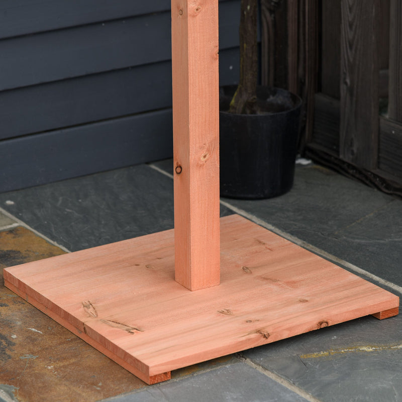 Wooden Bird Feeder Table With Water Resistant Roof, 130cm