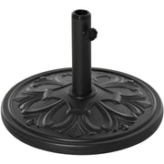 Outsunny Round Parasol Base Heavy Duty Cement Stand Umbrella Holder Garden Outsunny