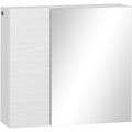 Wall Mounted Bathroom Mirror Cabinet, White Kleankin