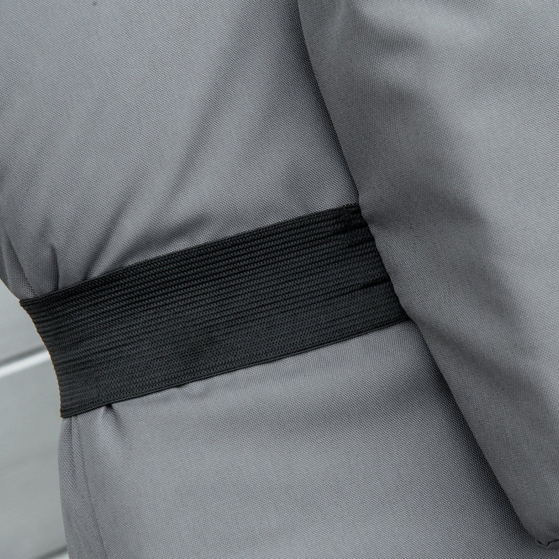 Rattan Sun Lounger With Cushions, Mixed Grey