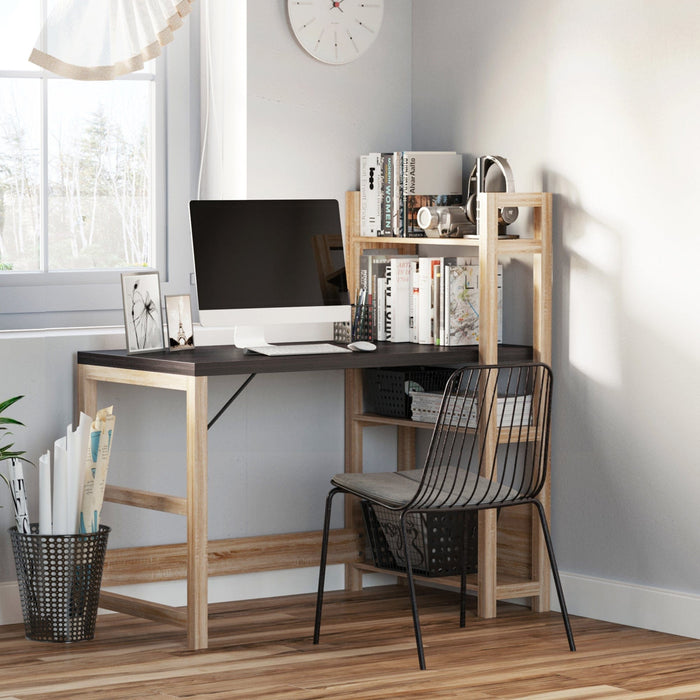 Office Desk with Shelves Writing Desk PC Laptop Table