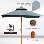 Pagoda Style Large Patio Parasol Outsunny