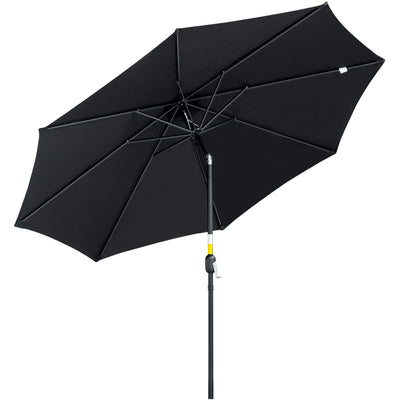 3m Garden Parasol - Black Outsunny