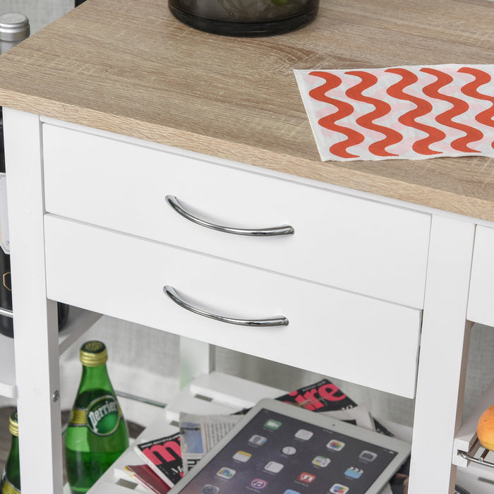 Rolling Kitchen Island With Spice Racks