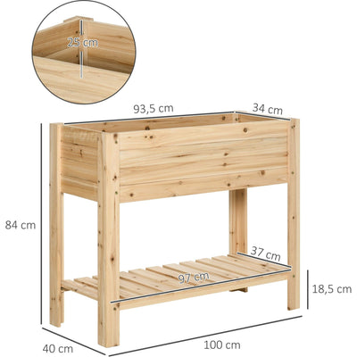Raised Garden Boxes With Legs Outsunny