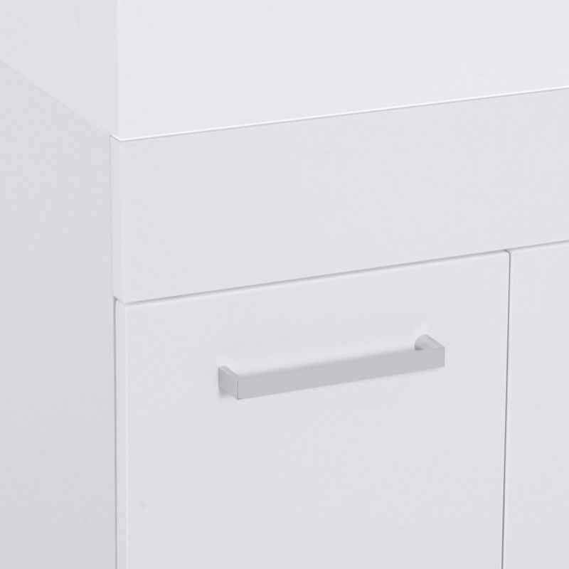 Under Sink Bathroom Vanity Unit With Ceramic Basin & Storage