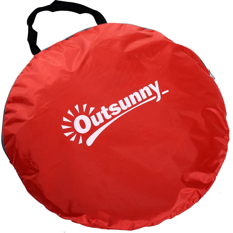 Pop Up Beach Shelter for 2-3 People, Red