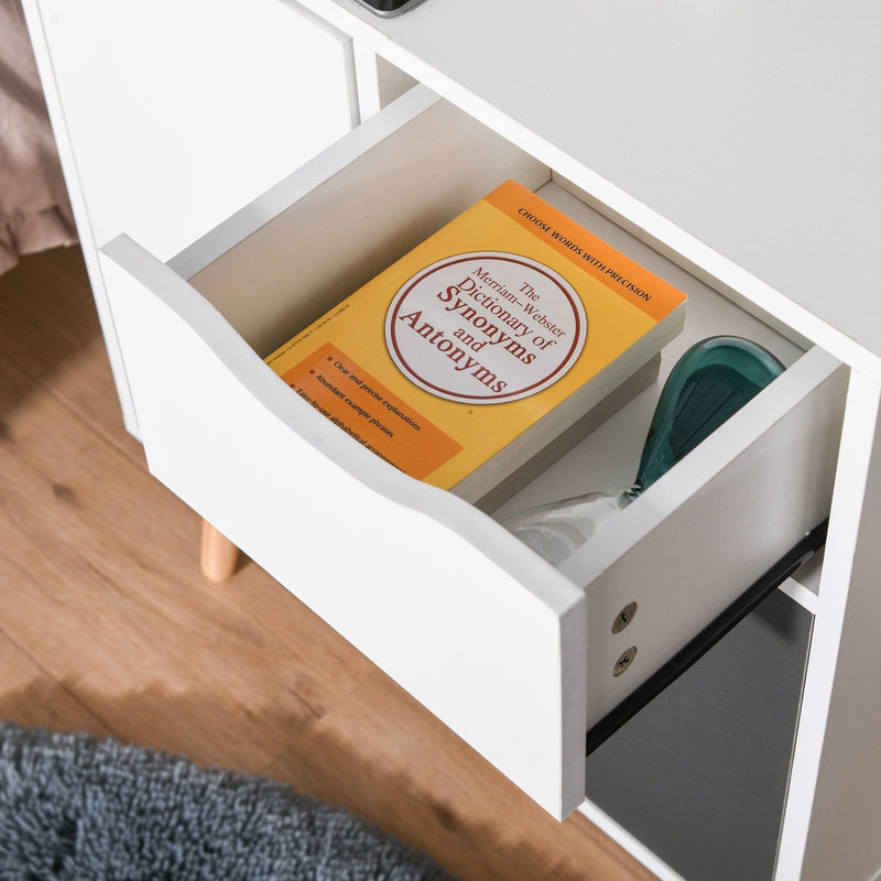 Floor Cabinet Storage, Drawer, Grey