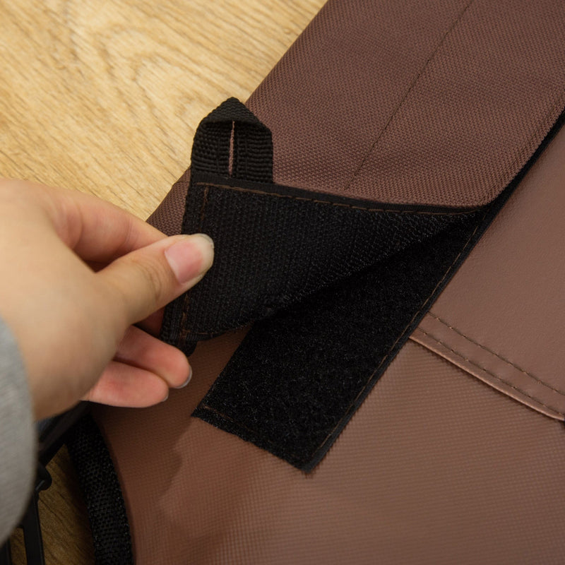 PawHut Elevated XXL Dog Bed with Canopy - Coffee